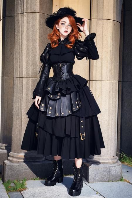 Gothic Leather Buckle Dress v1.0 Stable Diffusion LoRA Civitai